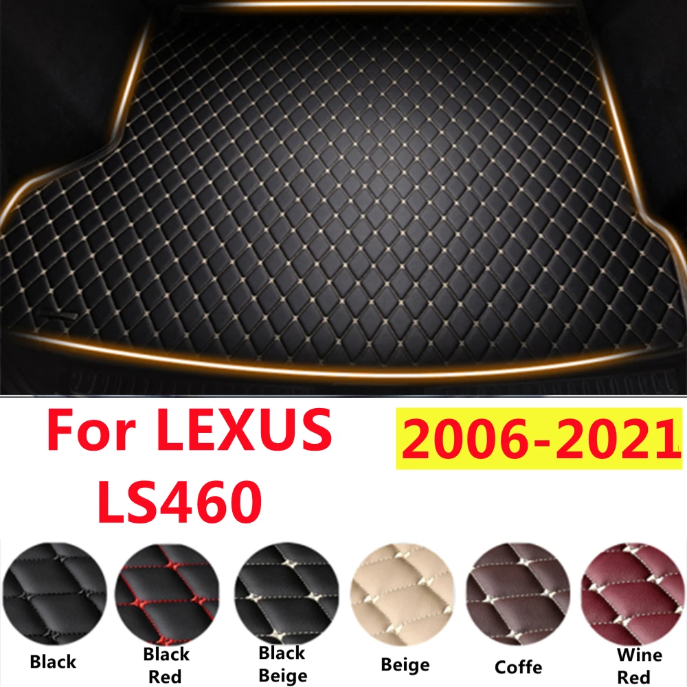 

SJ XPE Leather Car Trunk Mat Fit For LEXUS LS460 LS-SERIES Tail Boot Tray Auto Liner Cargo Carpet Luggage Mud Pad Accessories