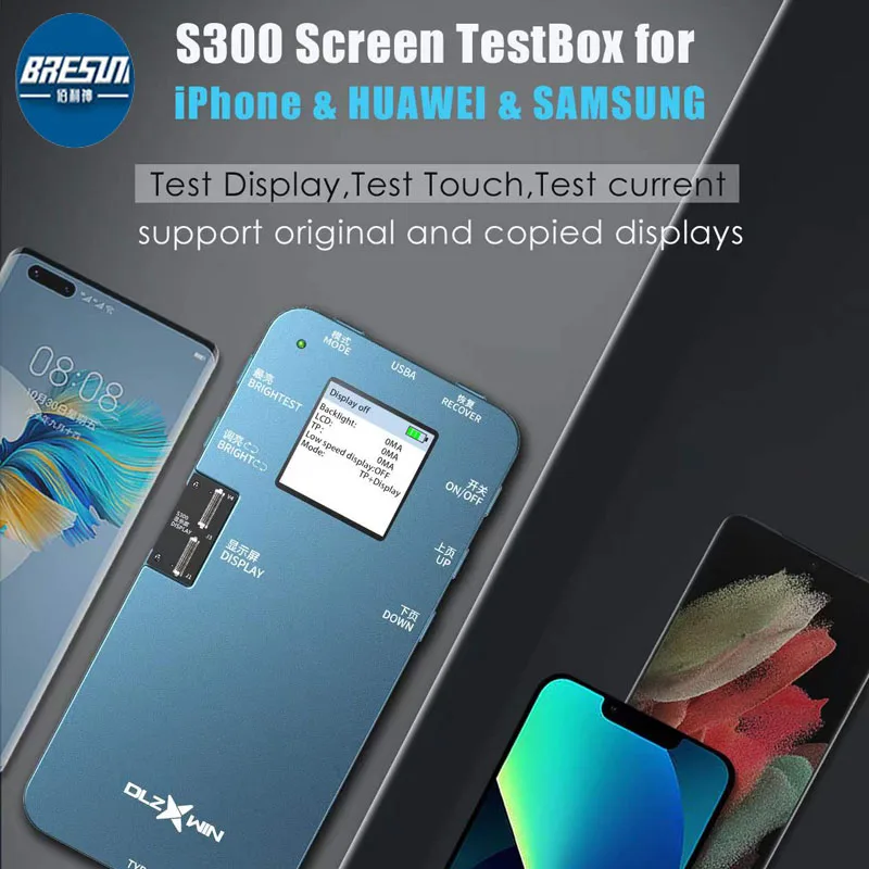 

Test Box DL S300 DLZXWIN 6in1 Screen LCD Tester Machine For iPhone Huawei Samsung OPPO VIVO Xiaomi LCD Screen Test Repair Tools