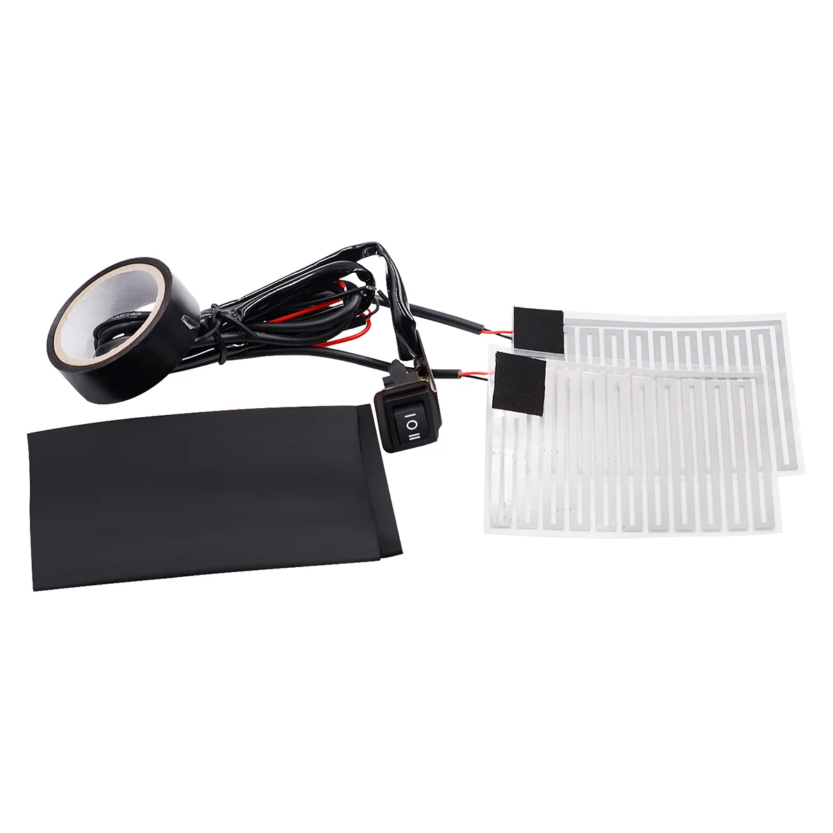 

1 Pair Heating Handle Rubber 12V Electric Safe Handle Kit Heating Handleabr Pad for Motorcycle