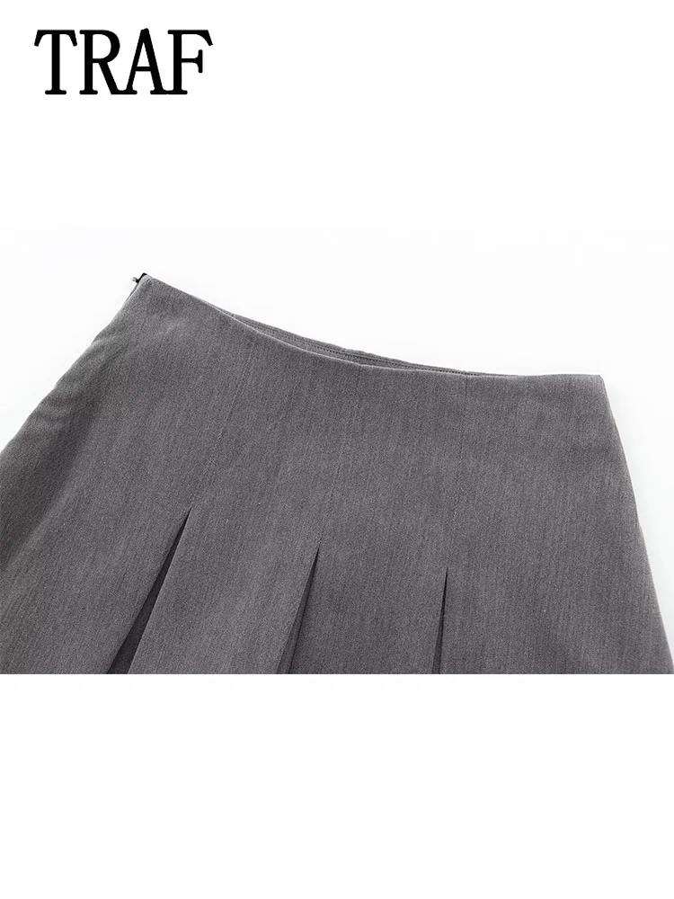 Юбка-шорты Женская плиссированная средней посадки на лето