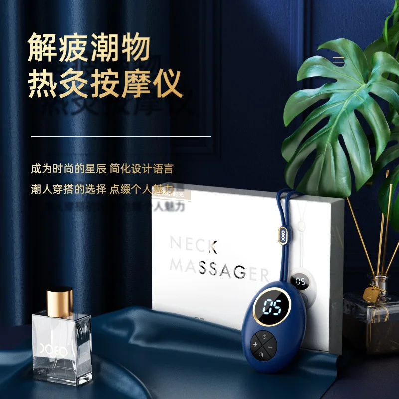 

Украшение с подвеской, умный массажер для шеи, ожерелье EMS, импульсный, импульсный, для тела, плеч, акупунктурный массаж