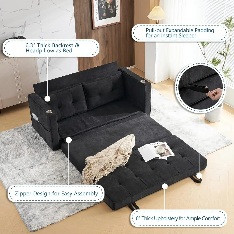 Модернизированная полноразмерная кровать шириной 64 дюйма на 84-дюймовую толстая