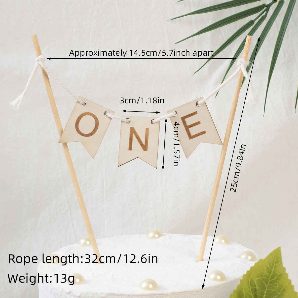 

Деревянный топпер для торта "Один год"