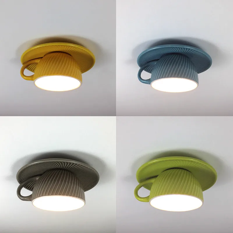 Потолочные светильники в современном простом стиле из керамического материала