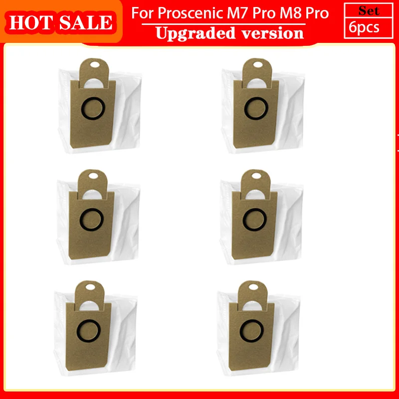 

Для Proscenic M8 Pro M7 Pro пылесборник, аксессуары, робот-пылесос, мешок для сбора пыли, большая вместимость, 2,5 л, тканевые мешки