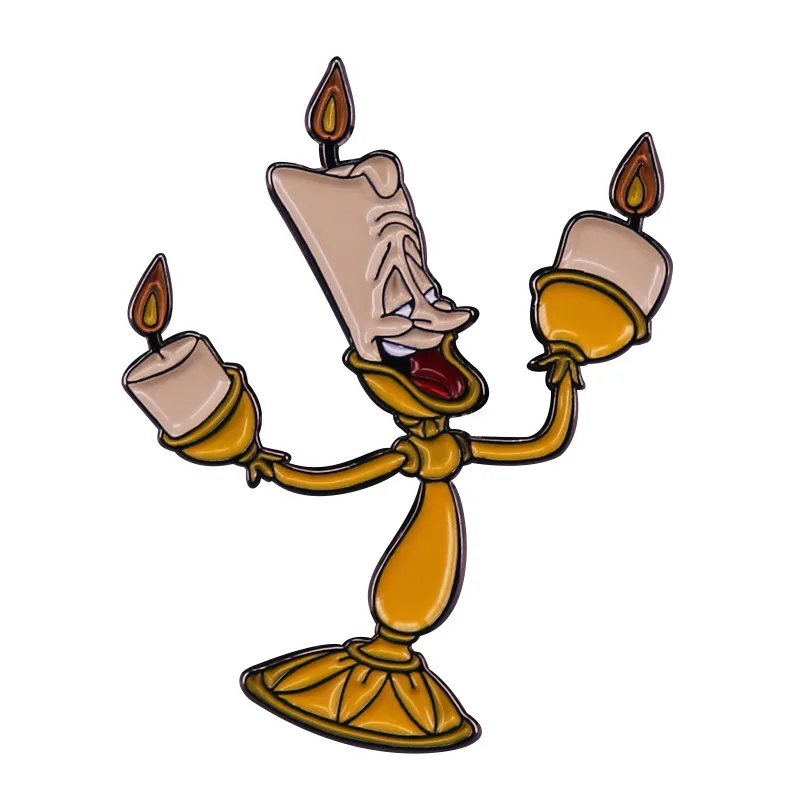 KKZ183 Beauty And The Beast Candle Holders Funny Collection 