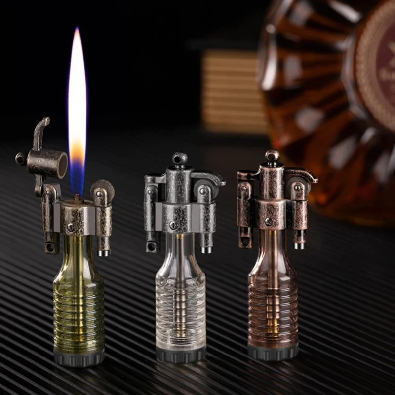 Новинка креативная ретро-зажигалка для бутылок вина надувная прозрачная газовая