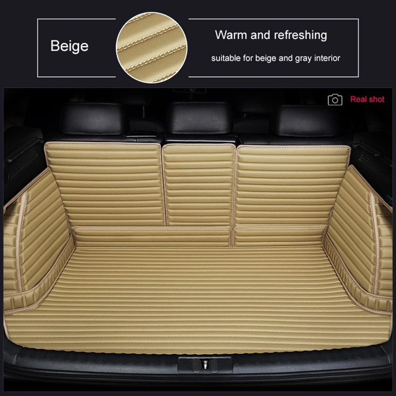 

High-quality leather car trunk mat for audi A4 A1 A2 A3 Limousine A5 Quattro A7 Sportback Q2 Q3 Q5 Q7 Car accessories carpet