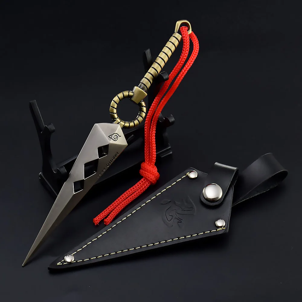 

Naruto Weapon Model Uzumaki Naruto Ryujinki Kunai Dragon Blade 18cm Katana Sword Full Metal Decoration Gift Toys for Boys Kids