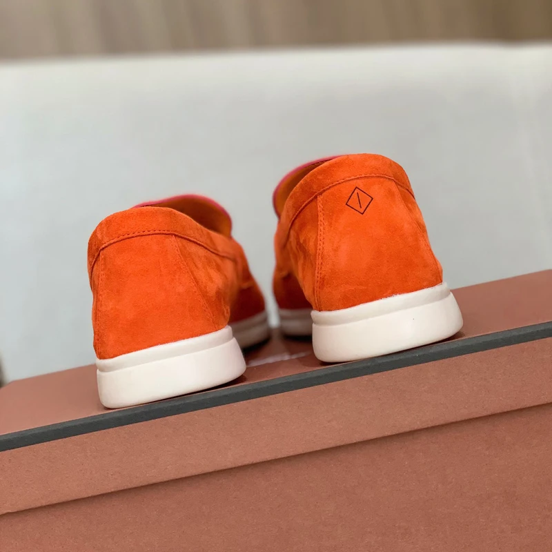 Women Loafers 2023 Boat Shoes Women Flock Suede Leather Women Casual Shoes Comfy Slip-on Fashion Drive footwear Summer Shoes