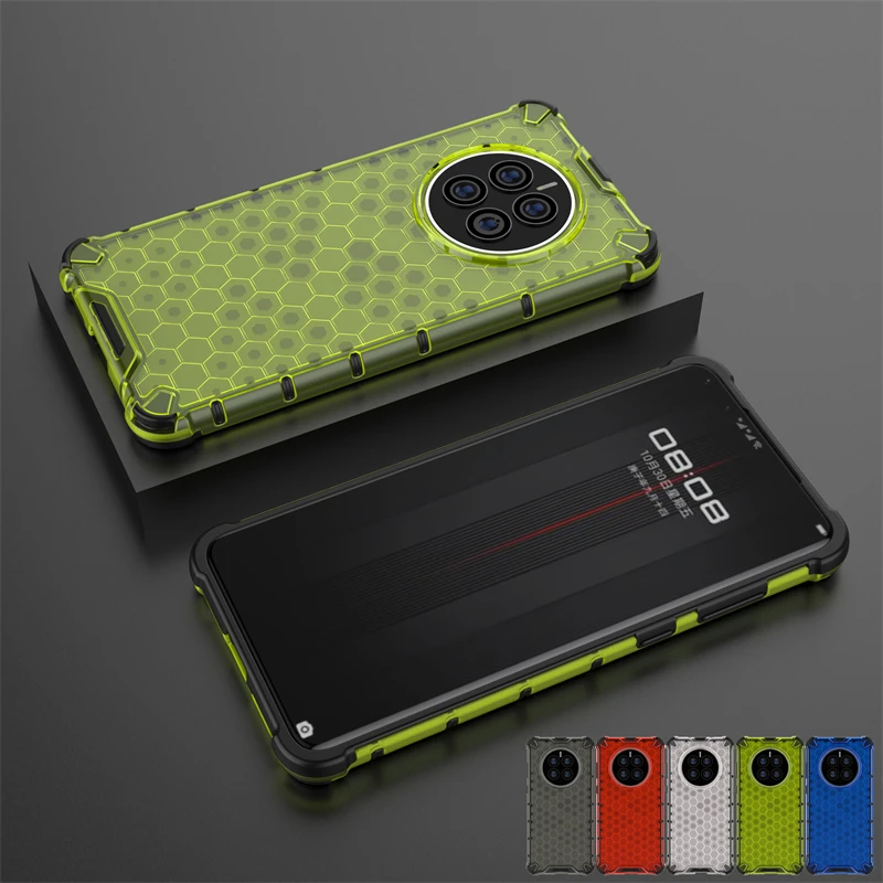 

Honeycomb Shockproof For Huawei Mate 50 Case Armor Phone For Huawei Mate 50 Pro Cover Translucent TPU PC Protector Mate 50 Case