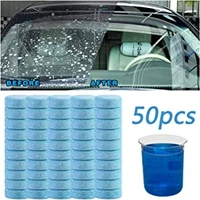 50pcs car windshield cleaner effervescent tablets solid washer agent auto home glass water dust soot remover washing tool