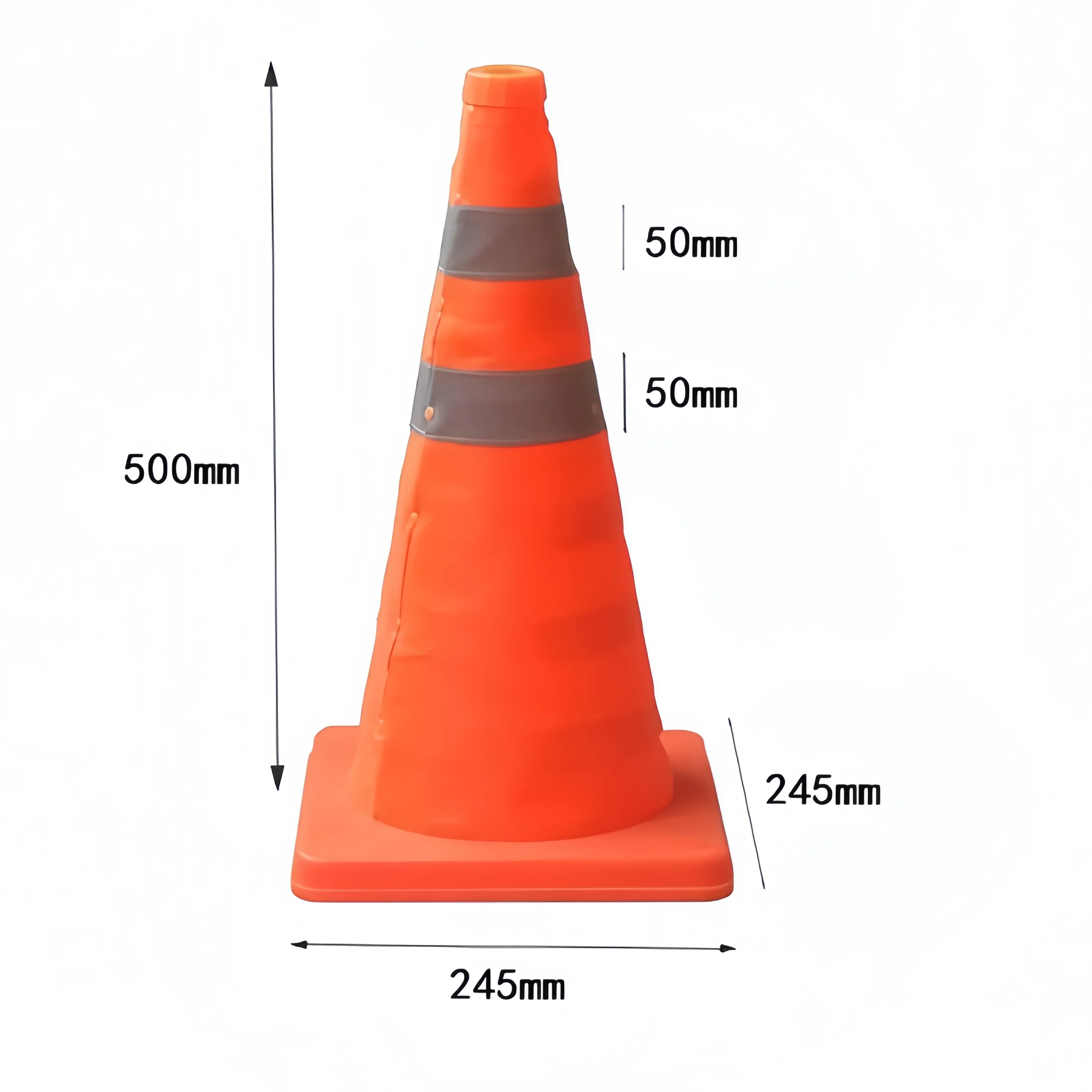 

Складной светоотражающий дорожный конус 18 дюймов