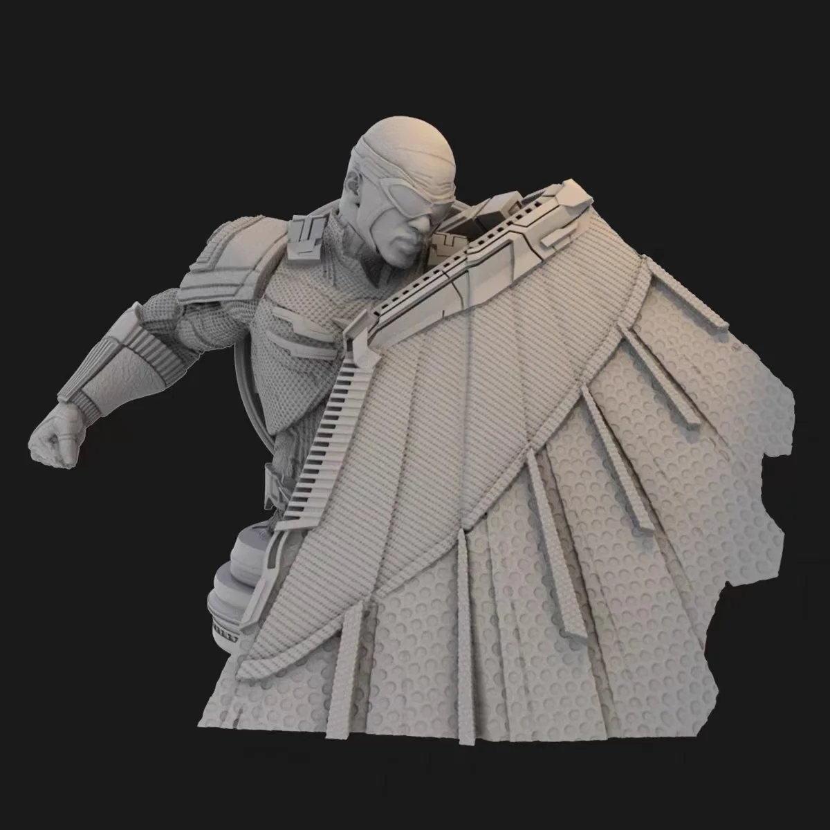 

Модель 1/10 из смолы, американская команда, сокол, бюст, GK, белая модель, 3D печать, фотография