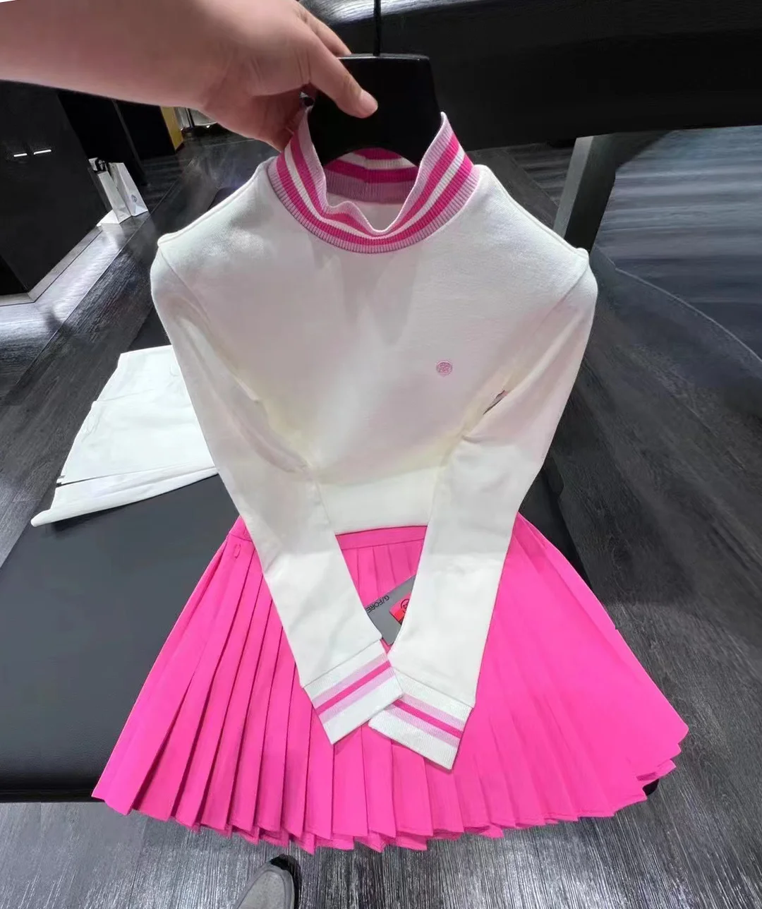 

Golf Shirts Autumn/Winter New Women's High Collar Long Sleeve Shirt Outdoor Sportswear Golf Top