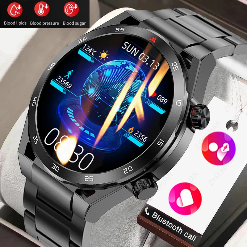 

For Huawei Xiaomi Men Bluetooth Call Smart Watch 1.39 Inch 360*360 HD Resolution Voice Call Waterproof Smartwatch 2023 New+Box