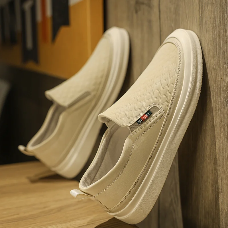 

Men's Genuine Leathe Casual Slip On Comfortable Light-Weight Loafers moccasin Driving Shoes for Male