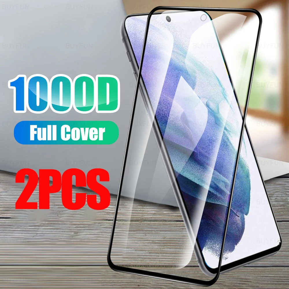 

2 шт., защитное стекло на весь экран для Samsung S21, S21Plus