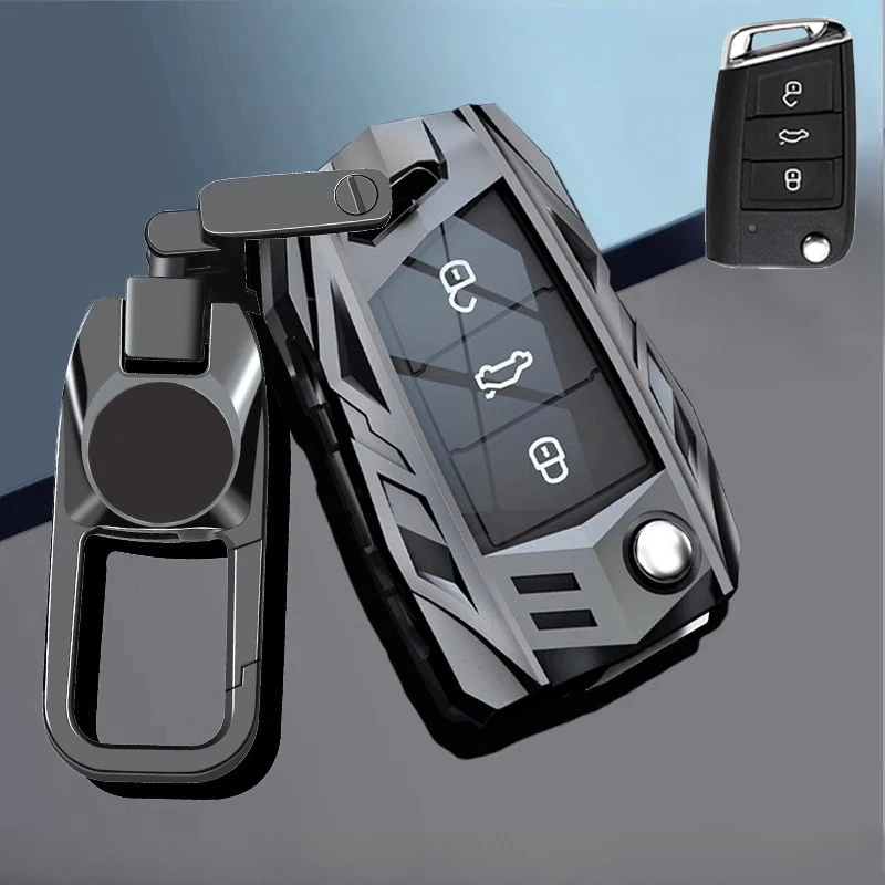 Автомобильный Умный брелок для ключей из цинкового сплава ТПУ чехол-держатель с