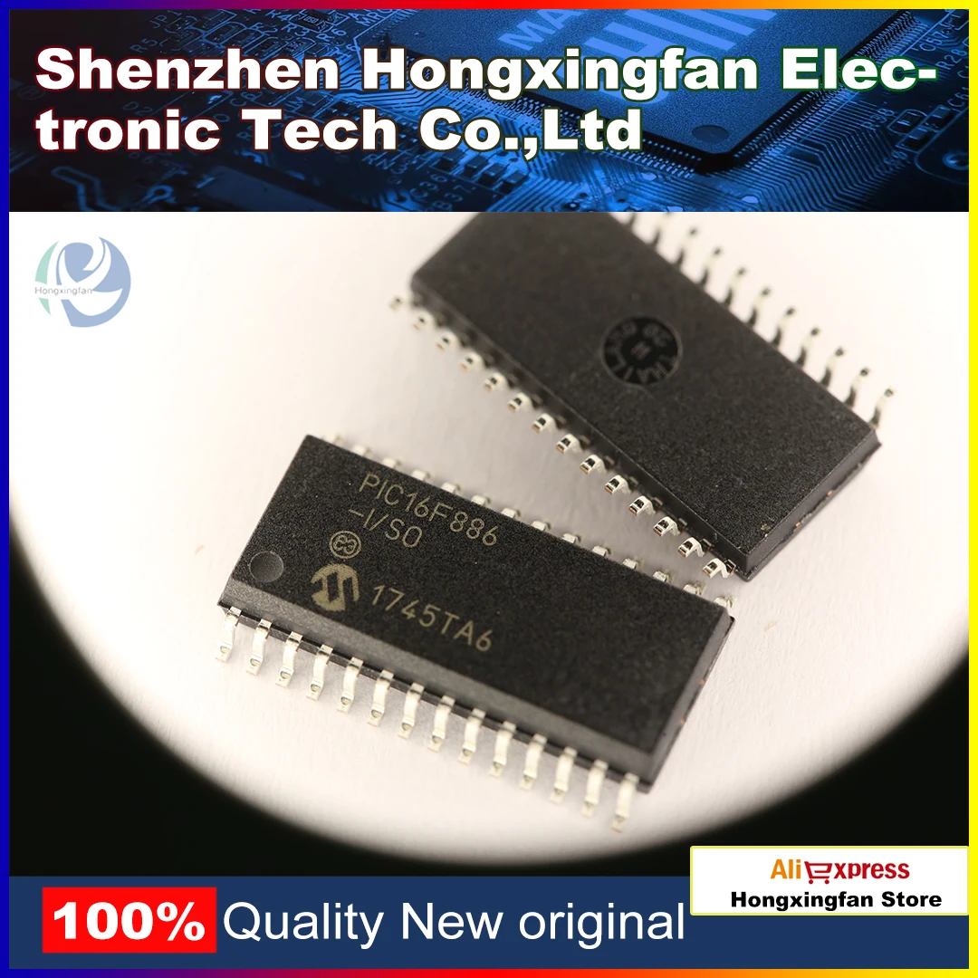 10PCS  PIC16F886-I/SO Memory ic chip  microcontroller MCU SOP-28 Integrated Circuit