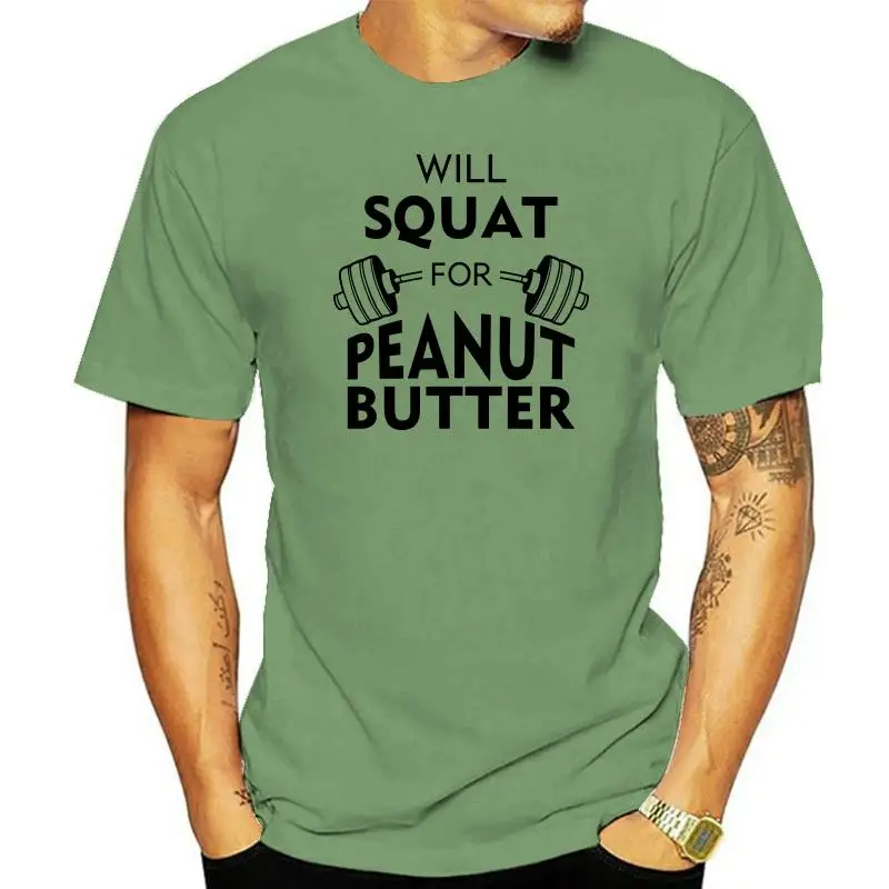 

Мужские топы с арахисовым маслом Will Squat, хлопковые рубашки с круглым вырезом, дизайнерские топы, рубашки