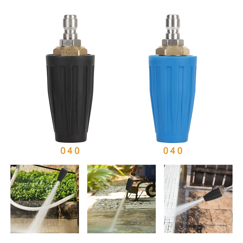 

For High Pressure Washer Cleaner Accessory 1/4 Quick Connect Car Washer Water Gun Rotating Turbo Nozzle 4000PSI 4.0 Gpm
