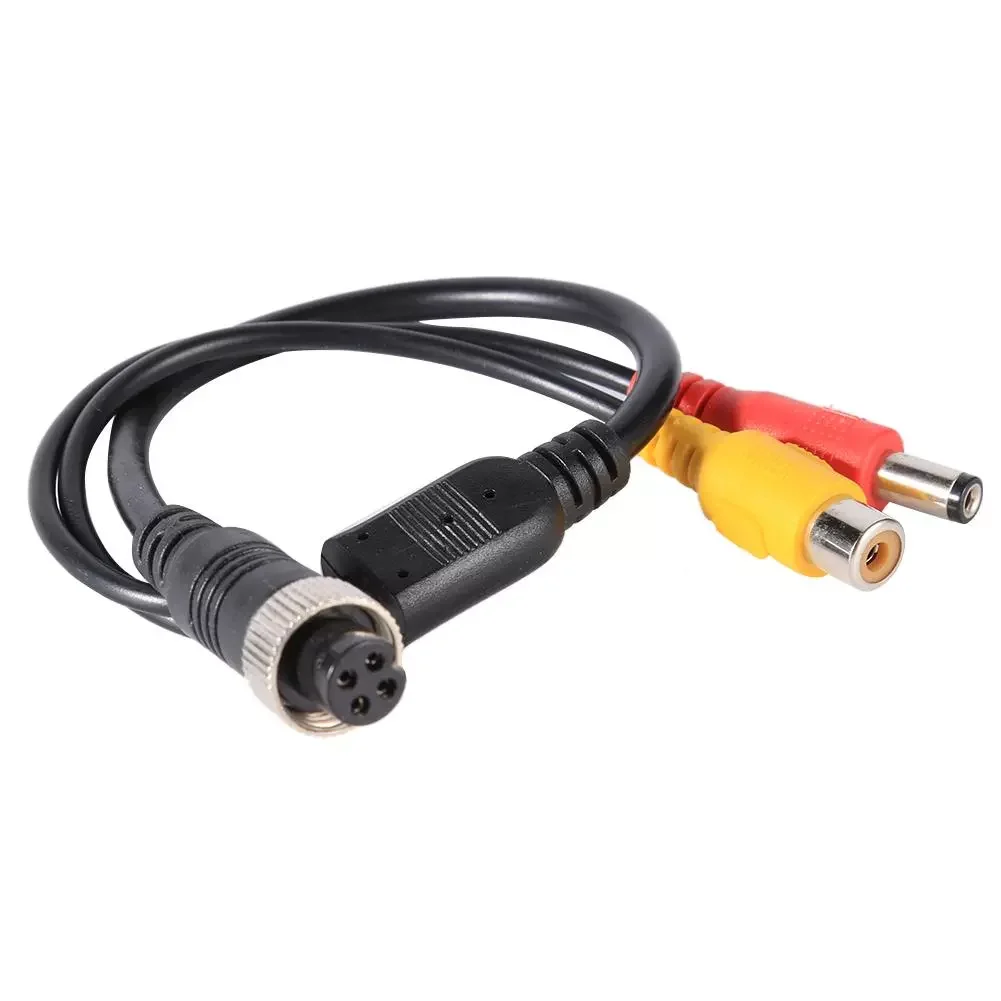 

Connector to RCA Female DC Male Extension Cable Adapter 4Pin Accessories for Car Camera Security DVR CCTV