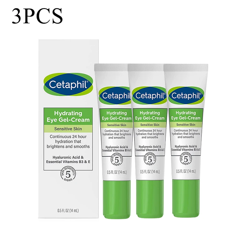 

3PCS Cetaphil Hydrating Eye Gel-Cream Anti-Wrinkle Eye Cream Fade Fine Lines Anti Dark Circles Serum Remove Eye Bags Puffiness
