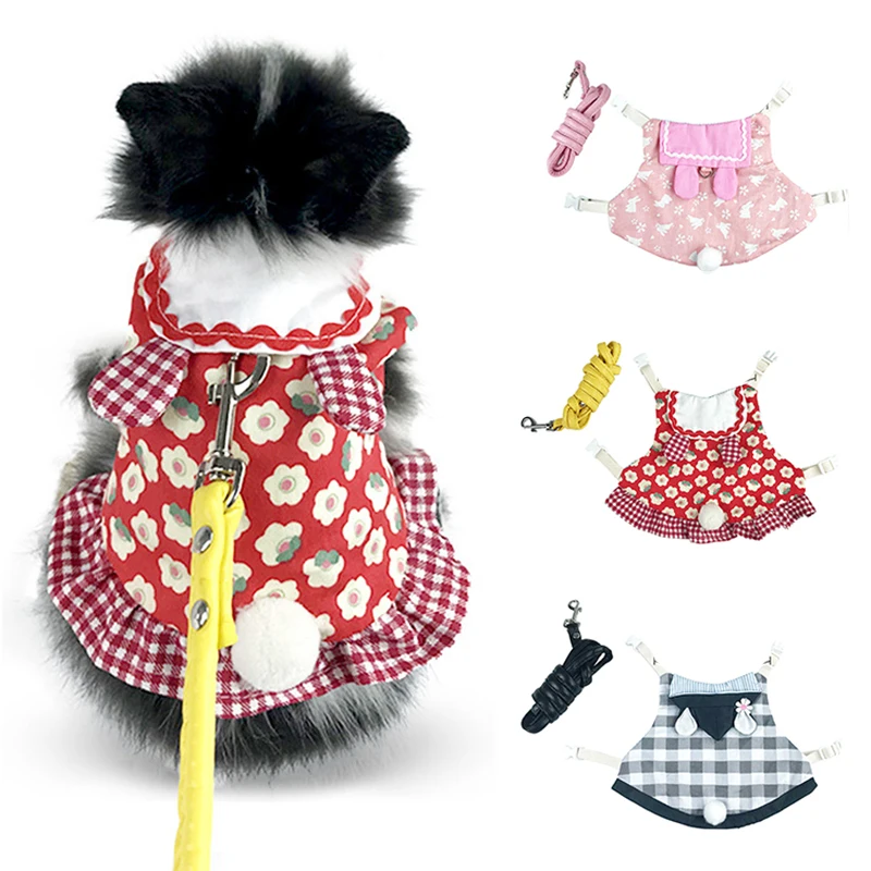 

Одежда для домашних животных, Кролик, платье, маленькое животное, жилет, уличный поводок, ремешок для хорька, кролика, хомяка, морской свиньи,...