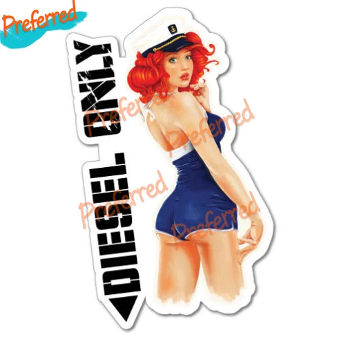 

Diesel Only Hot Sailor Petrol Fuel Cap Sticker Decal 4x4 4WD Funny Ute