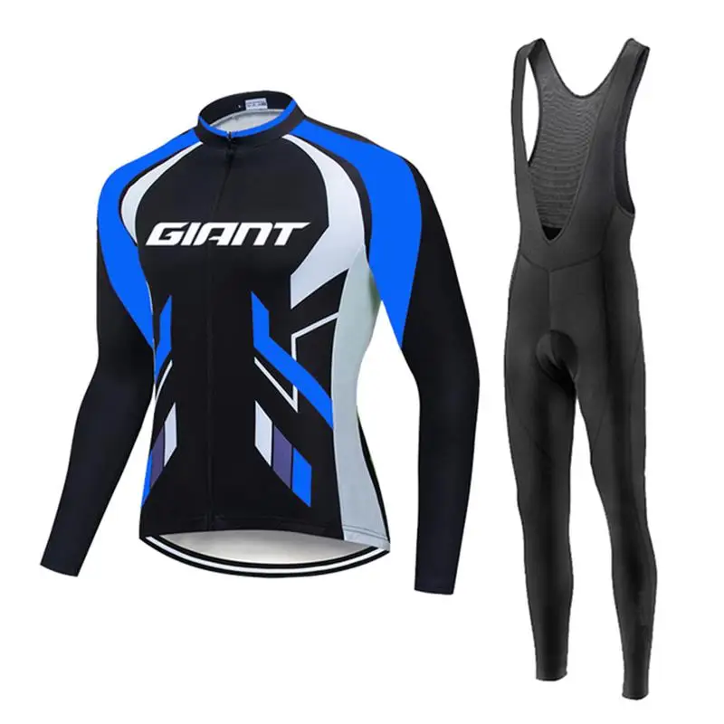 

2023 GIANT Breathable Long Sleeve Cycling Set MTB Bike Clothing Outdoor Autumn Bicycle Jerseys Clothes Maillot Ropa Ciclismo