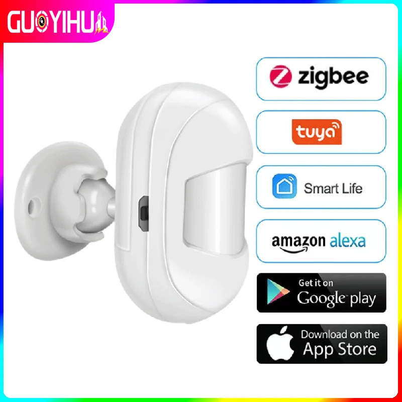 

Датчик движения ZigBee, смарт-датчик человеческого тела, движение тела, беспроводной хаб с Wi-Fi, для умного дома, работает с Alexa Google Home