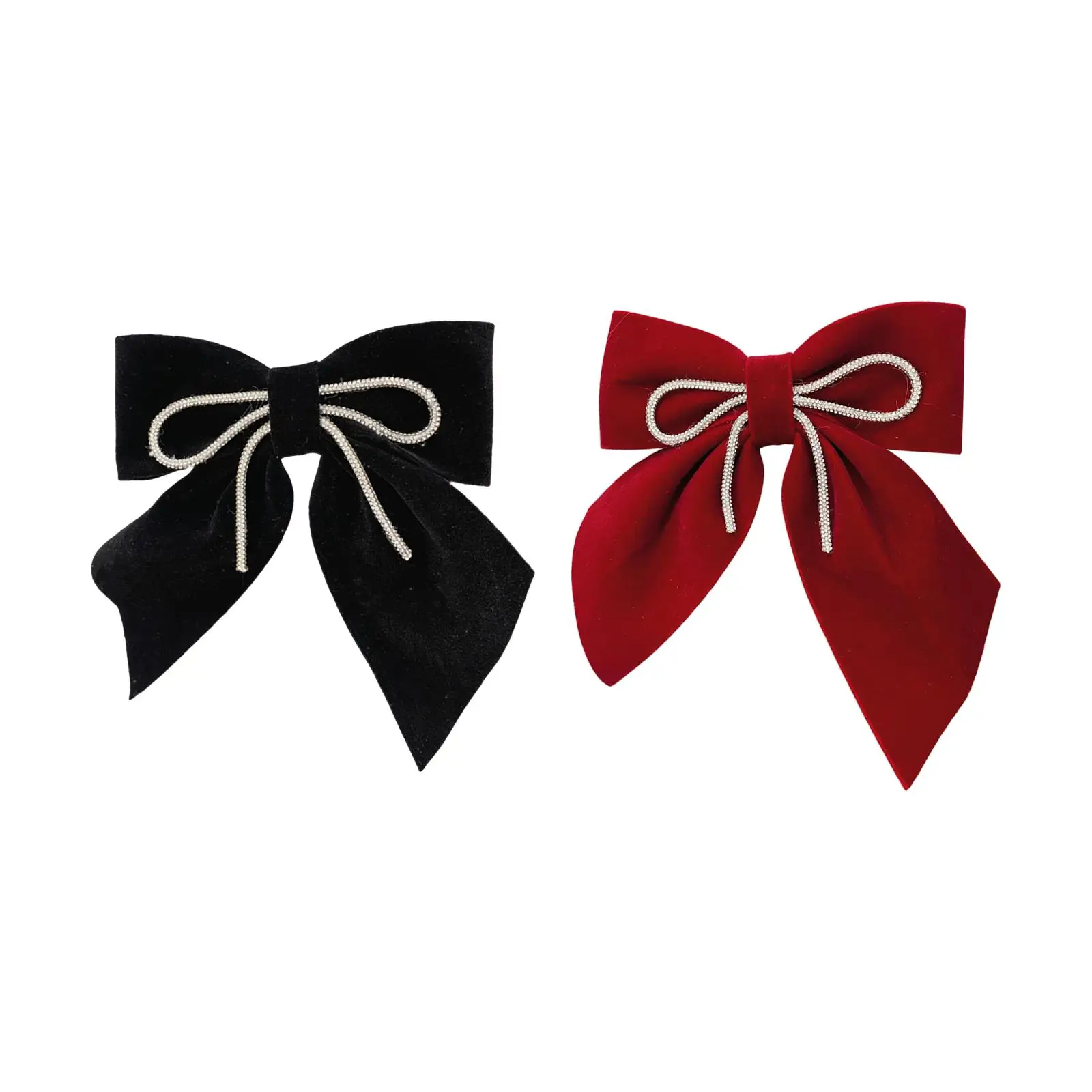 

Velvet Hair Bows French Hair Barrettes, Hair Clips Clothing Supplies Bow Knot