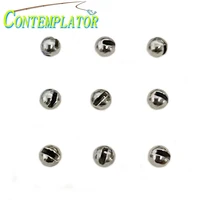 25pcs slotted tungsten beads fly tying materials shinysmooth nymph head ball sink quickly fly fishing beads 2 02 53 03 54 0