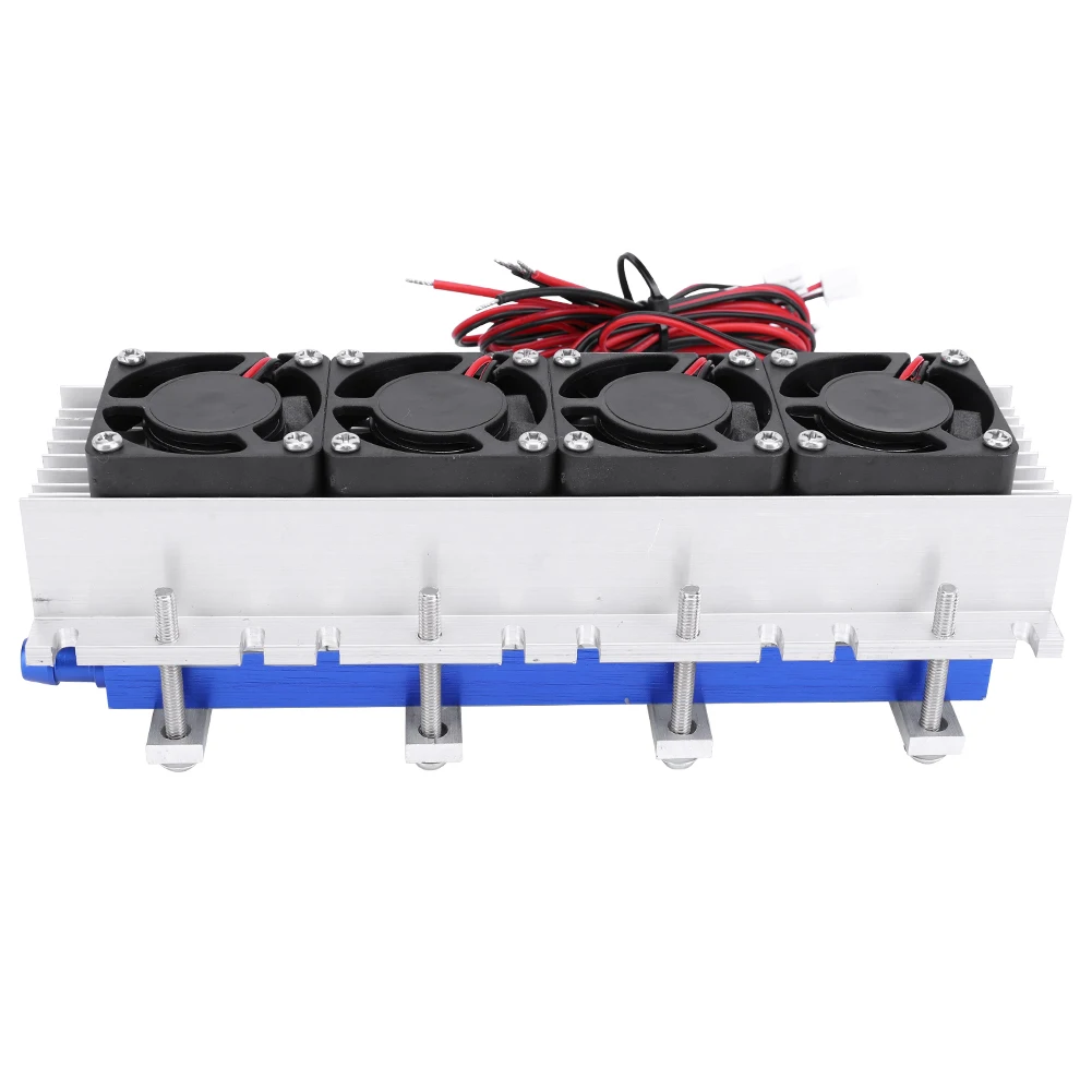 

288W Thermoelectric Peltier Refrigeration Cooler DC 12V 30A 4 Core Semiconductor Air Conditioner Fan Unit Cooling System DIY Kit