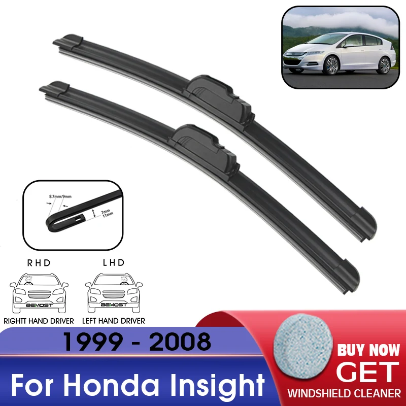 

Car Wiper Blade Front Window Windshield Rubber Refill Wiper For Honda Insight 1999-2008 LHD / RHD 20"+18" Car Accessories