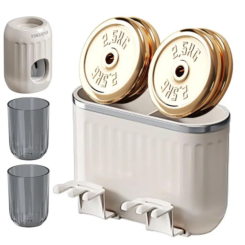 

Wall Toothbrush Holder Toothpaste Holder Organizer Punch Free Toothbrush Hanger Toothbrush Storage Organizer For Razors Electric