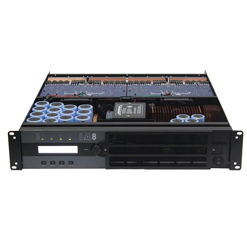 

amplifiers public address 4 channel 2100 watt LA8 professional saund system amplifier