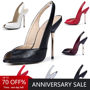 Пикантные женские вечерние туфли CHMILE CHAU, туфли-лодочки с открытым носком, на высоком каблуке-шпильке, женские туфли с ремешком на пятке, женские туфли 3845-g11