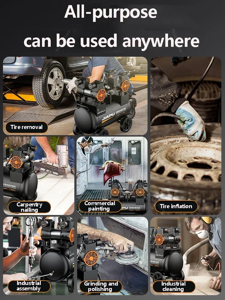 Воздушный компрессор небольшой 220 В 3180 Вт безмасляный бесшумный воздушный насос