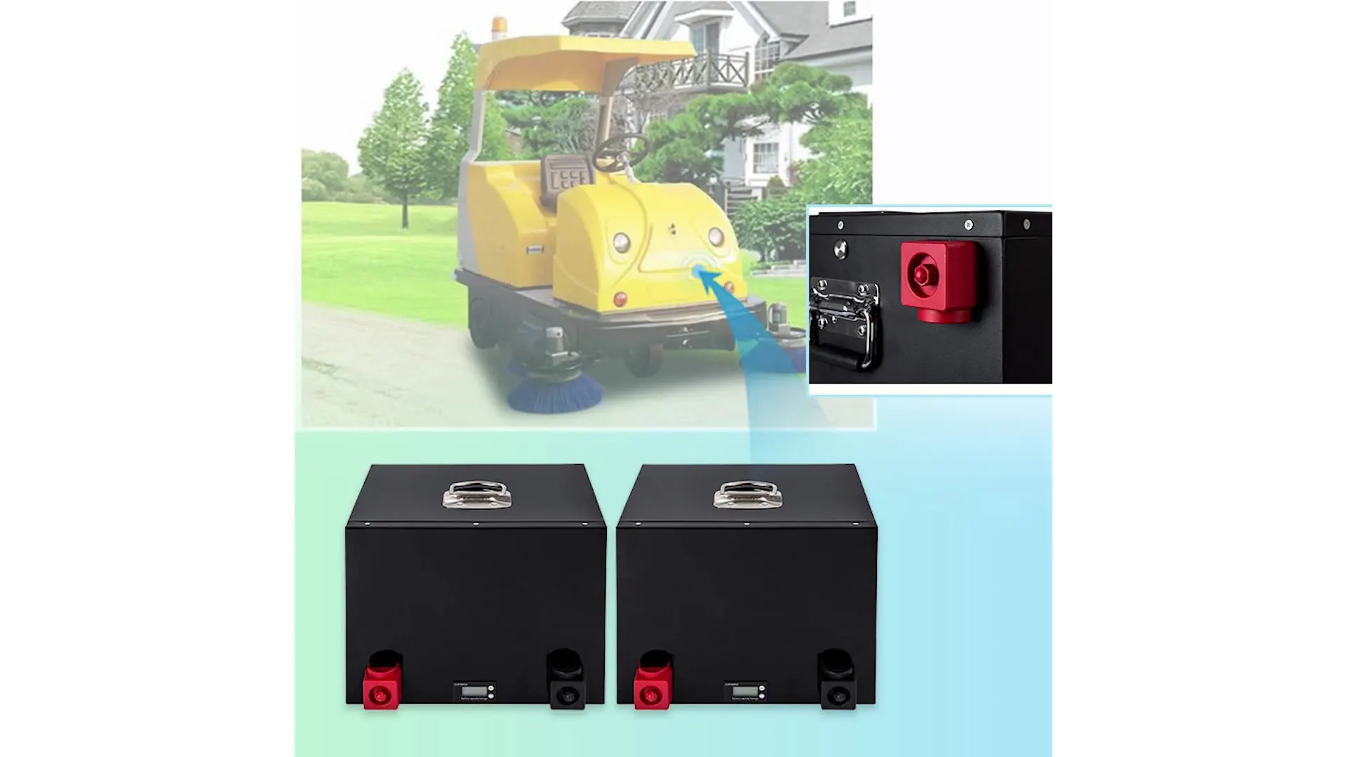 

Batterie 12V Solaire Rechargeable, Lithium-Ion Battery D Lipo Lifepo4 200Ah Pack 48V Quick Recharge