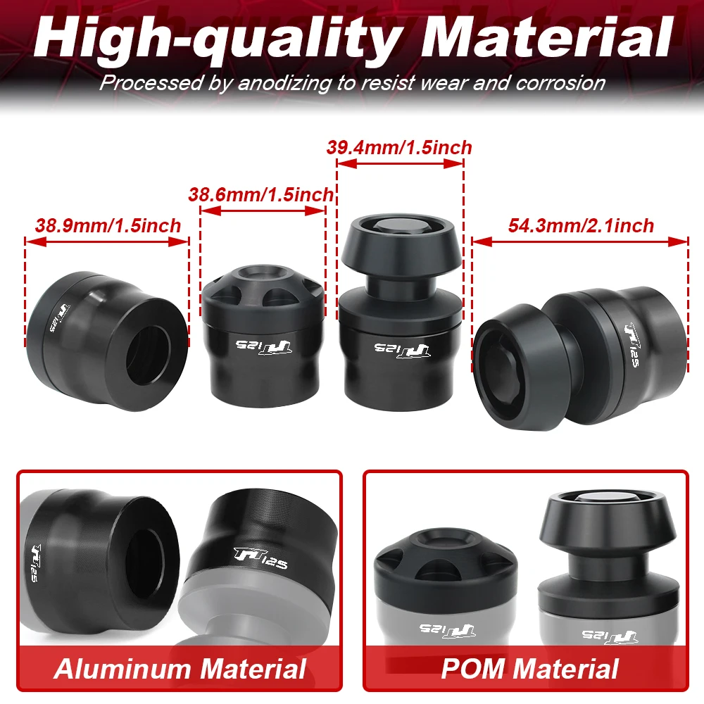 Слайдеры для мотоцикла передняя и задняя оси колеса вилка BENELLI TNT 125 2019 2020 2021 2022 2023