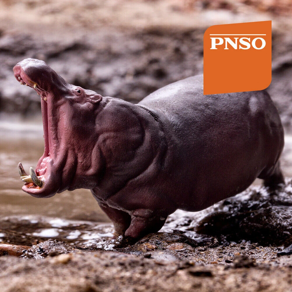 PNSO африканские фигурки животных Лев Гепард Газель Thomson's Wildebeest зебра жираф слон
