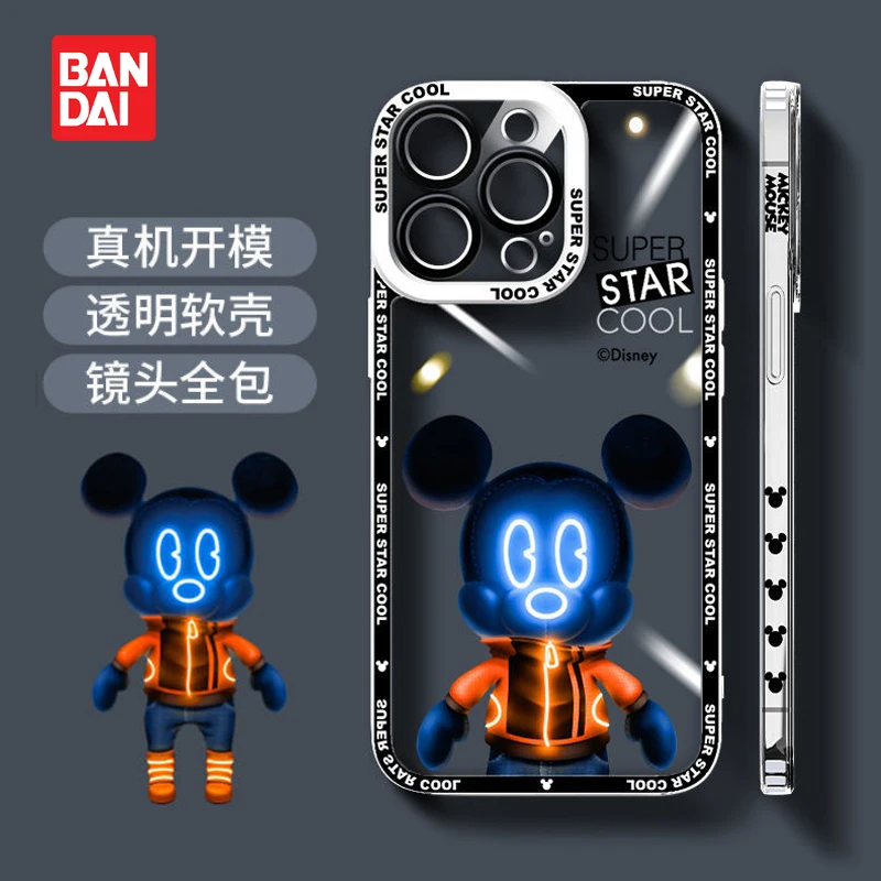 

Bandai Disney Luxury Case for IPhone 13 13Pro 12 12Pro 11 Pro X XS Max XR 7 8 Plus Clear Phone Back Cover Cartoon Soft Fundas