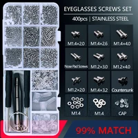 colour_max screws nuts nose pad optical repair tool assorted kit for eyeglass sun glasses