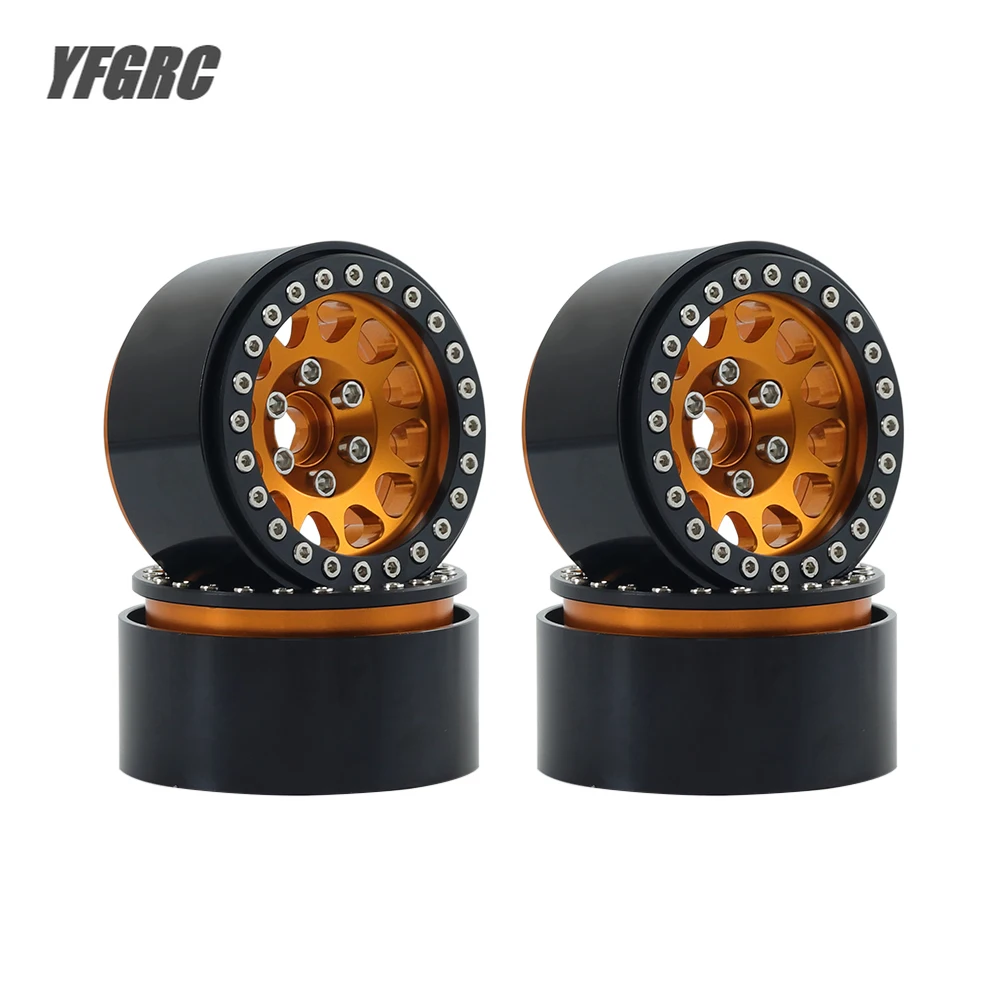 

1/10 RC Crawler Car Metal 1.9" Beadlock Wheels Rim Hub for Traxxas TRX4 TRX6 Axial SCX10 D90 Hsp Tamiya HPI Upgrade Parts