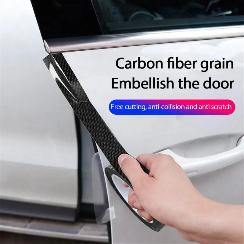 

Wear-resistant Diy Tape Anti Scratch Nano Carbon Fiber Car Sticker Anti-collision Diy Protector Paste Strip Car Accessories