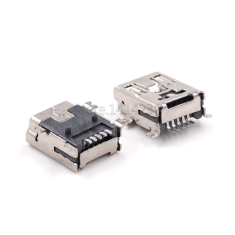 

100 шт. Mini USB SMD 5-контактный Женский Разъем Mini B