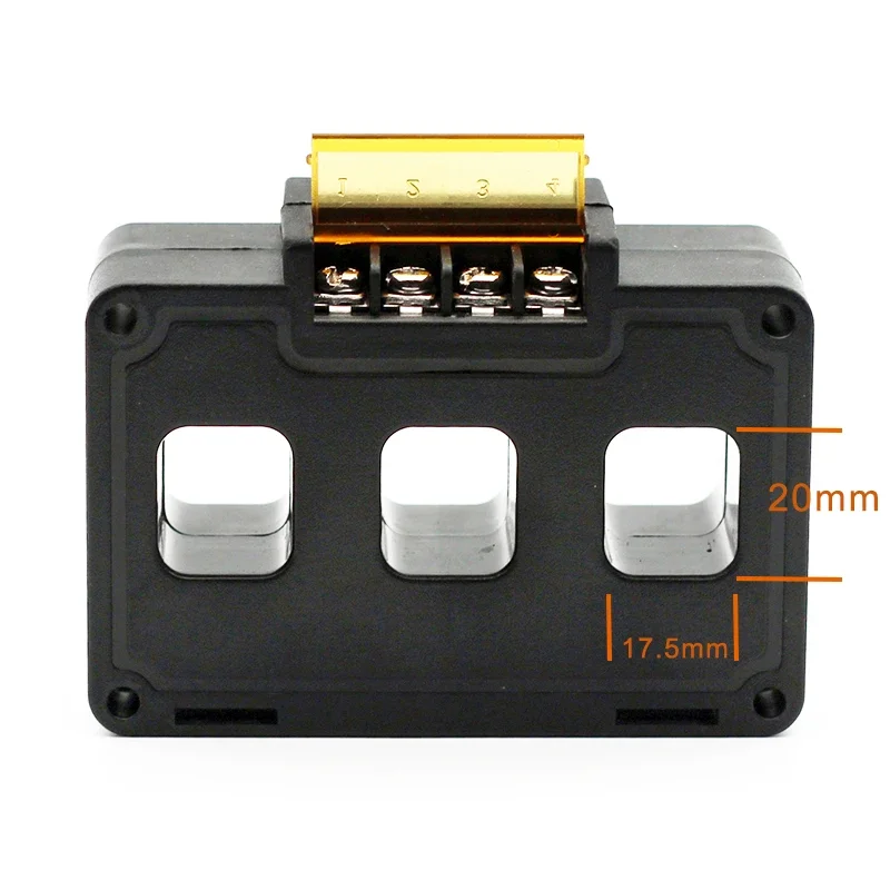 

Трехфазный трансформатор тока CT5, 50/5A 100/5A 200/5A 300/5A, 3 в 1, совместим с CM1 MCCB