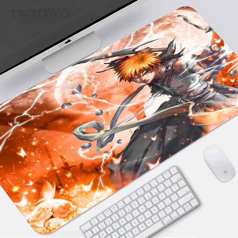 

Bleach Anime Mouse Pad Gamer XL Home Large New Mousepad XXL MousePads Mouse Mat Natural Rubber Office Carpet Soft PC Table Mat
